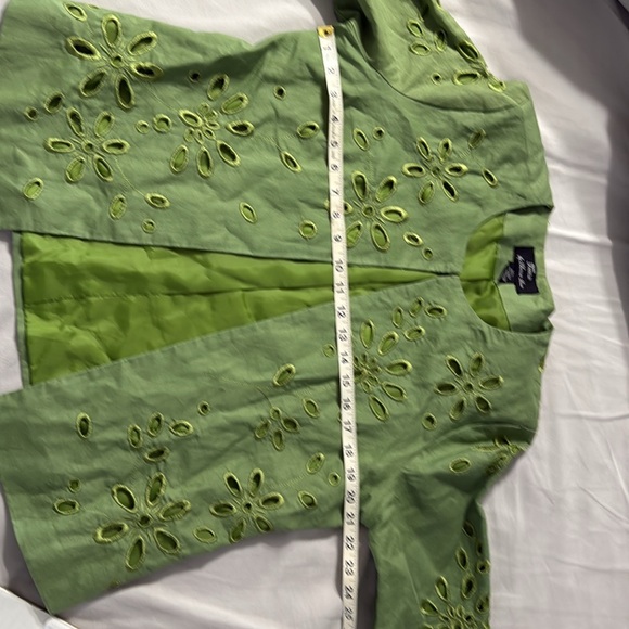 Linen green jacket - Picture 8 of 9
